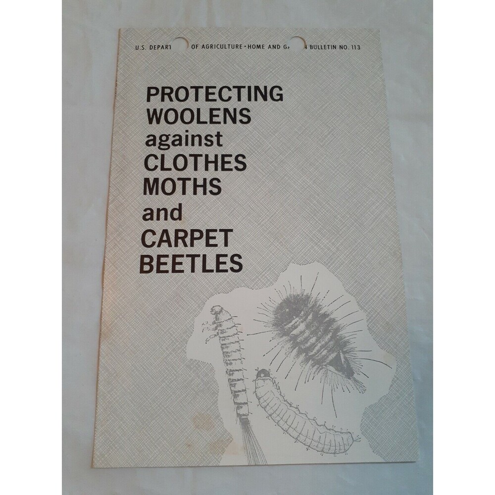 Vtg 1969 Booklet Protecting Woolens Against Clothes Moths And Carpet Beetles